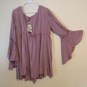 Long bell sleeve top, effortless top!